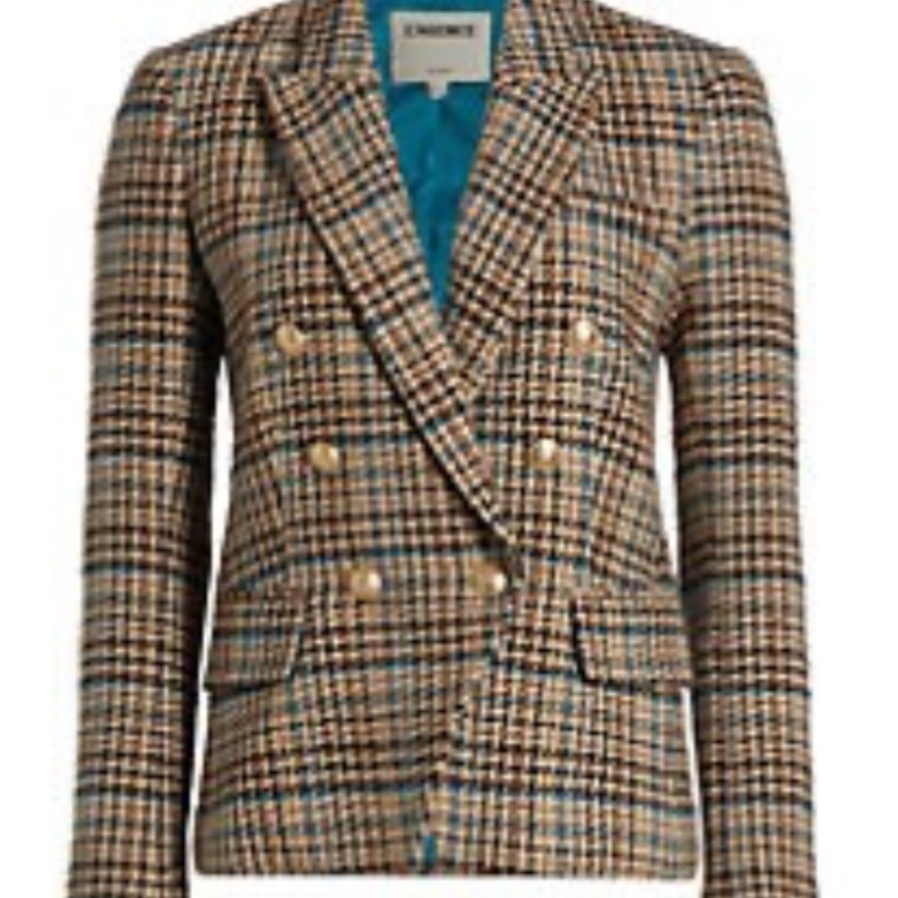 L’AGENCE Double-Breasted Blazer